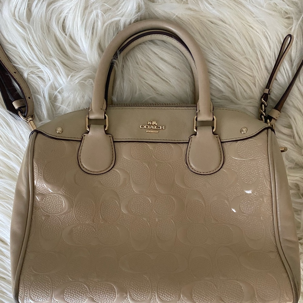 Vintage Coach Mini Bennett Satchel Patent Leather - Picture 2 of 6